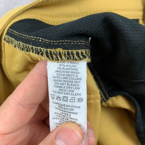 Prana Mens Shorts 34 Yellow Chino Brion 9" Nylon Stretch Outdoor Hiking UPF - Picture 8 of 11